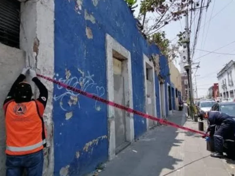 Casonas en riesgo de colapso en Puebla