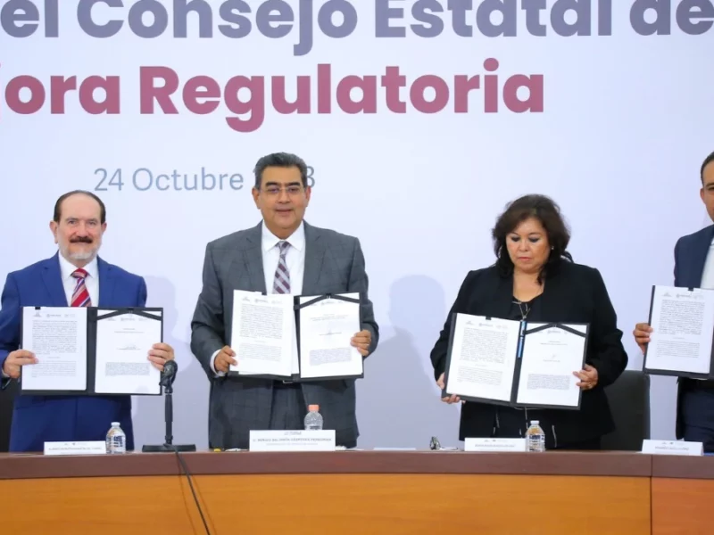 Sergio Salomón preside la Tercera Sesión Ordinaria del Consejo Estatal de Mejora Regulatoria