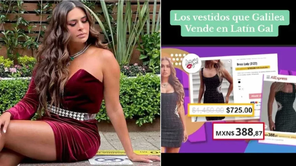 Acusan a Galilea Montijo de vender ropa china a precios elevados