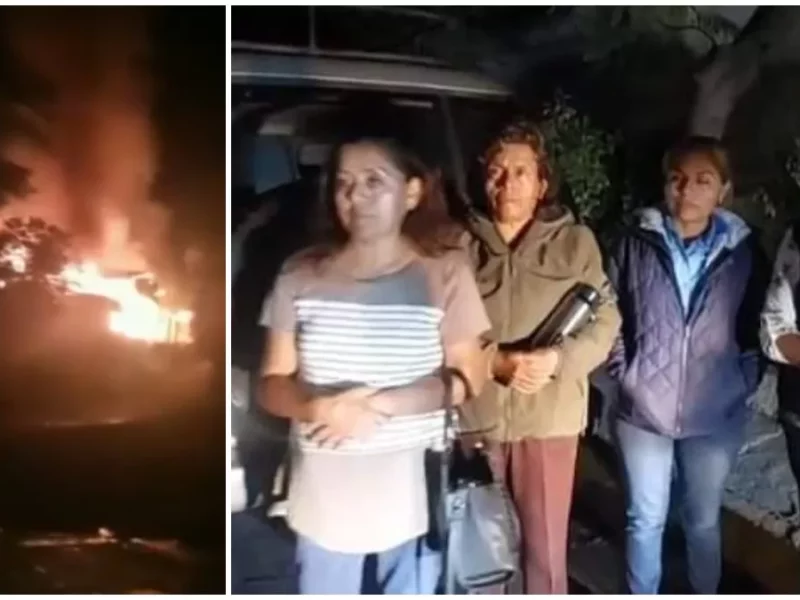 "No murieron en incendio, los masacraron": familiares de víctimas en Zoquitlán