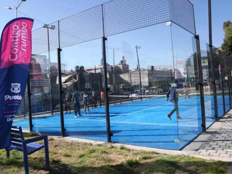 Ayuntamiento de Puebla inaugura cancha de Pádel en La Popular Coatepec