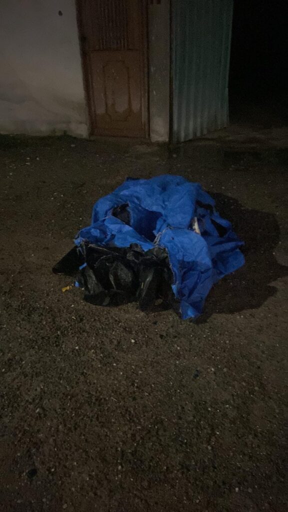 En Amozoc abandonan restos humanos en bolsas