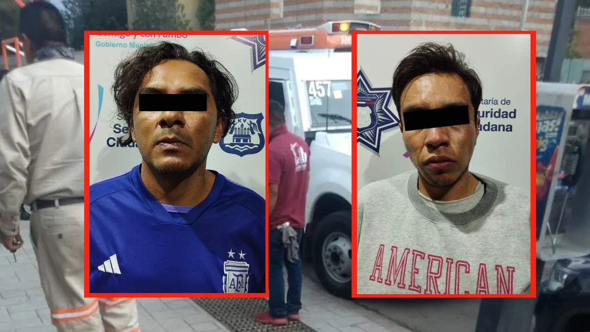 Detienen a dos por asalto a camioneta de valores en Puebla
