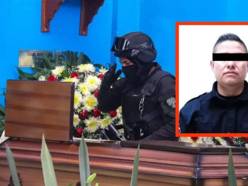 Despiden con homenaje a policía asesinado por ladrón de patrulla en Cholula
