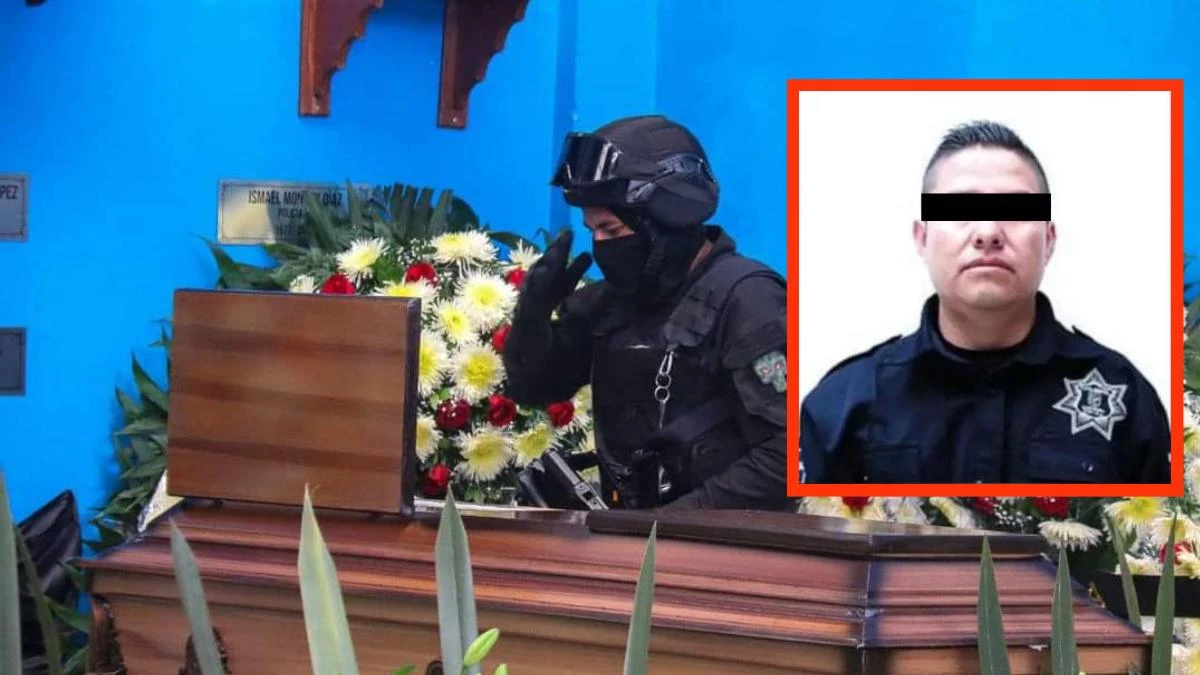 Despiden con homenaje a policía asesinado por ladrón de patrulla en Cholula
