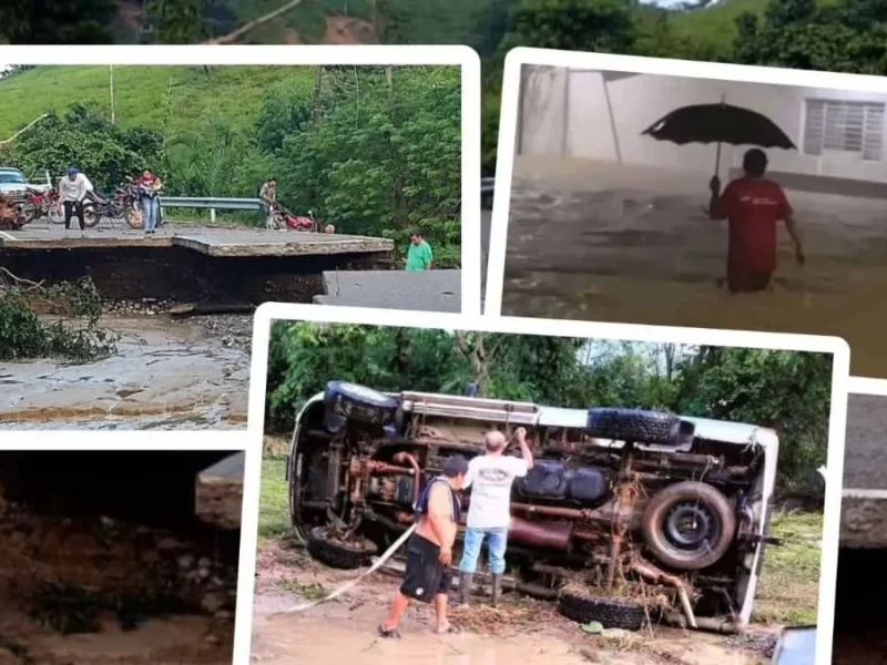 Huracán Otis le pega a Puebla: hay 250 viviendas dañadas, autos y carreteras destruidas