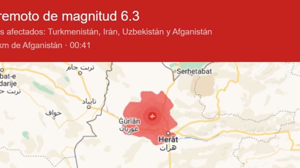 Sismo en Afganistán: temblor de 6.3 mata a 120 personas