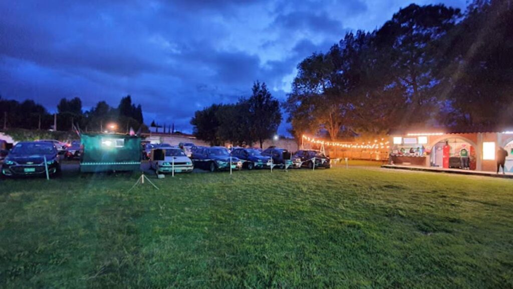 Así luce el autocinema Cocodrilo en San Andrés Cholula.