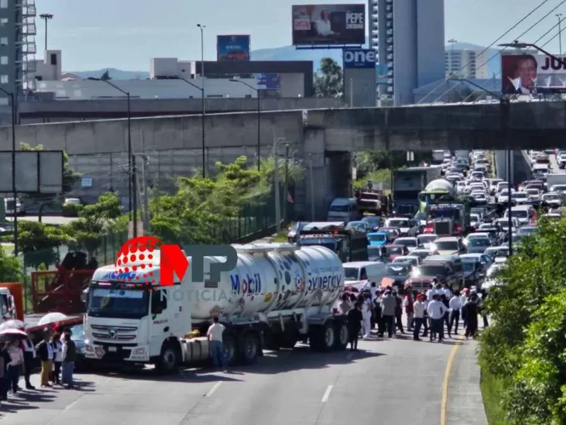 Desquician Periférico Puebla trabajadores del Poder Judicial de la Federación