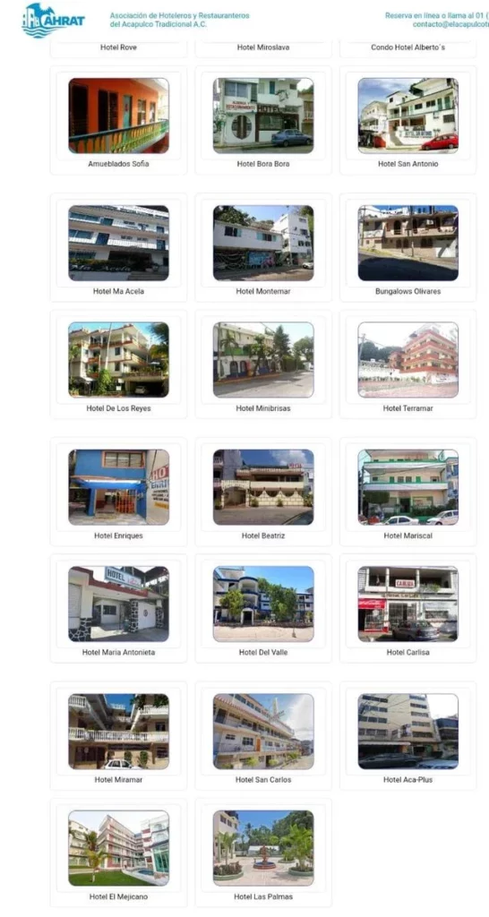 Lista de hoteles en Acapulco con problemas por el huracán Otis.