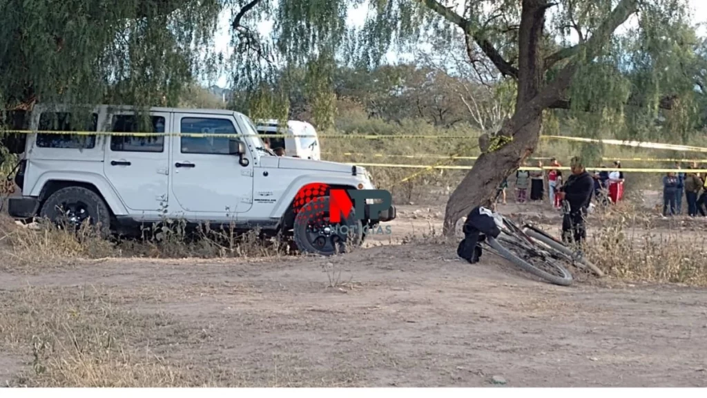 Escena del crimen donde mataron a un empresario