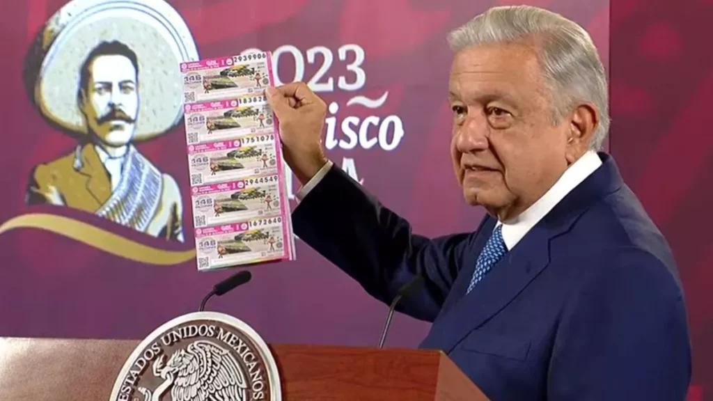 ¿Te quieres ganar un palco en el Azteca? AMLO anuncia sorteo especial de la Lotería Nacional