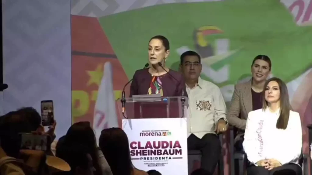 Claudia Sheinbaum se registra como candidata única de la coalición de Morena, PT y PVEM