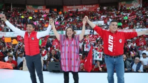 Líder del PRI respalda dupla Eduardo Rivera - Riestra para candidatos en Puebla