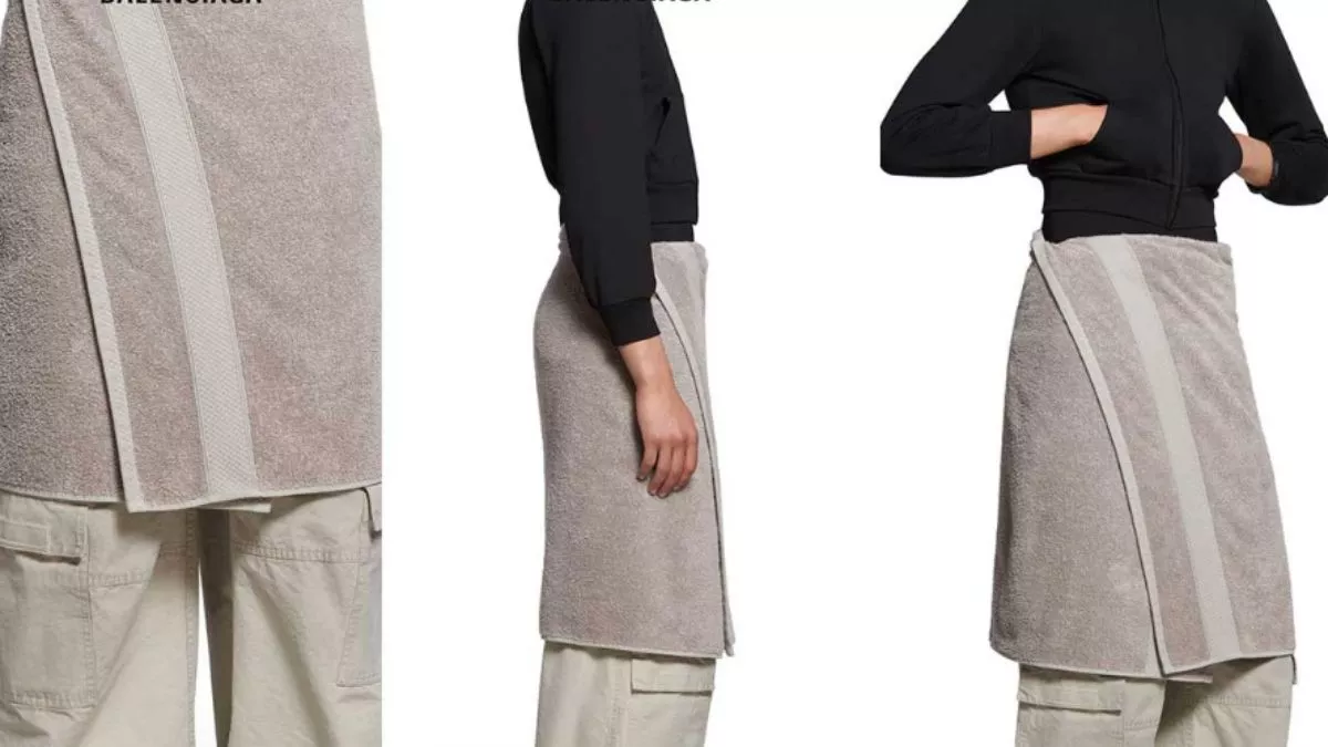 ¿Qué? Balenciaga vende una falda de toalla en 16 mil pesos