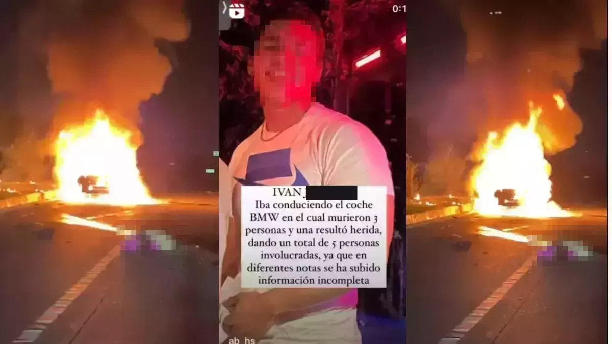 Buscan a Iván: conductor de BMW en el que murieron calcinados 3 jóvenes en la Atlixcáyotl