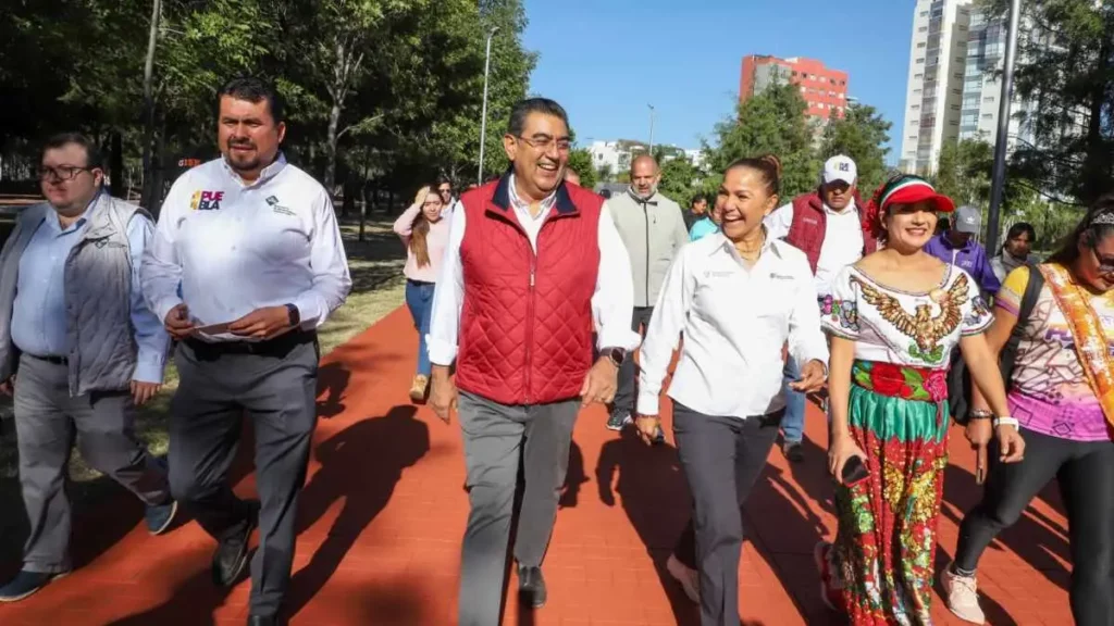 Inaugura Sergio Salomón rehabilitación de Parque del Arte: así quedó (FOTOS)