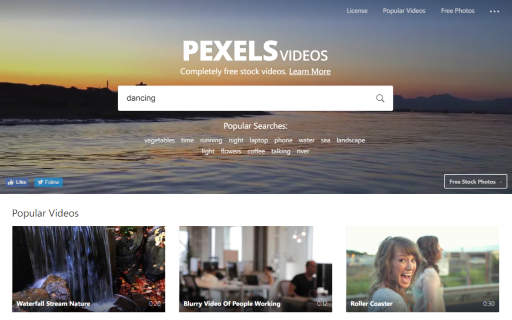 Pexels web