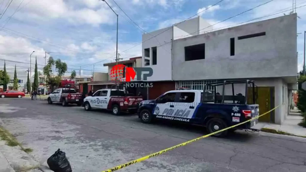 Casa donde presuntamente tenían secuestrado a hombre en San Andrés Cholula, Puebla.