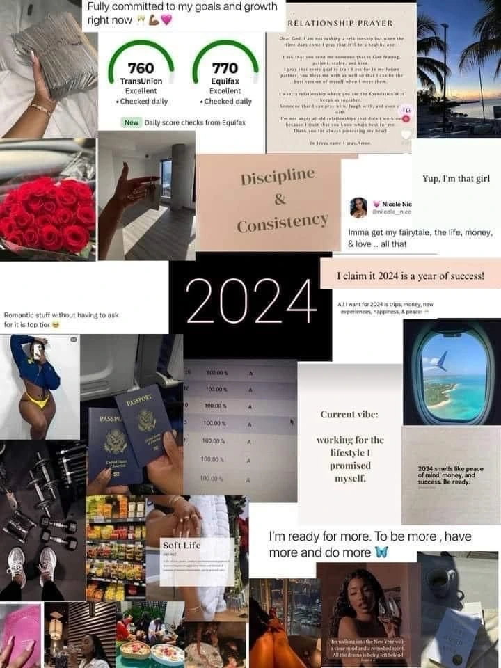 Idea de un ‘vision board’ sirve para manifestar deseos en 2024