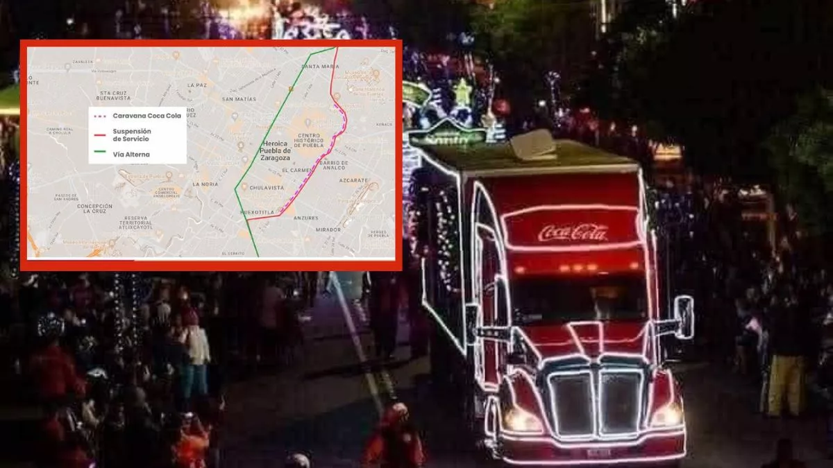Caravana Coca-Cola en Puebla cerrarán estas calles y RUTA 3