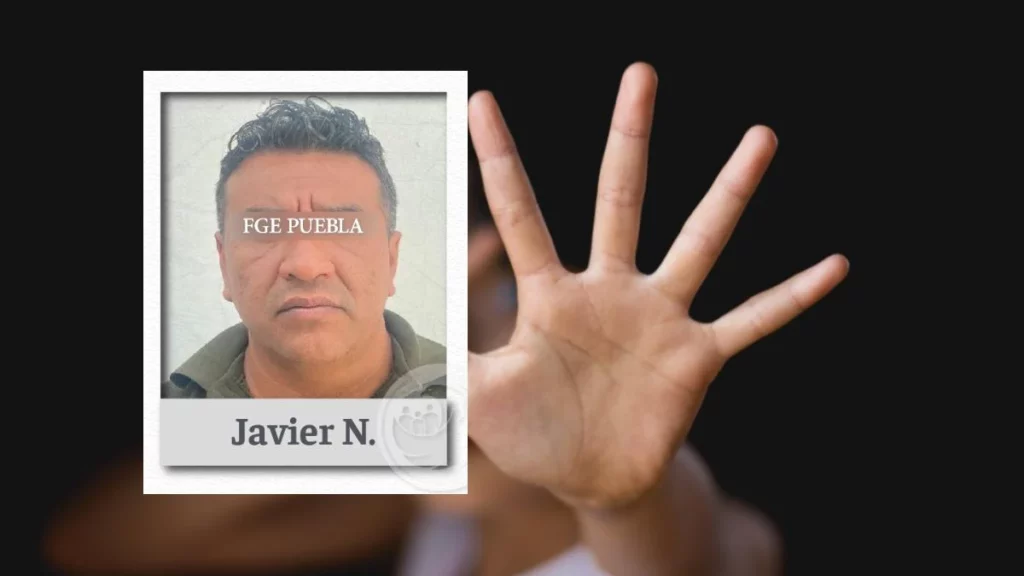 Detienen a Javier por violar a su hijastra durante ocho años en Puebla