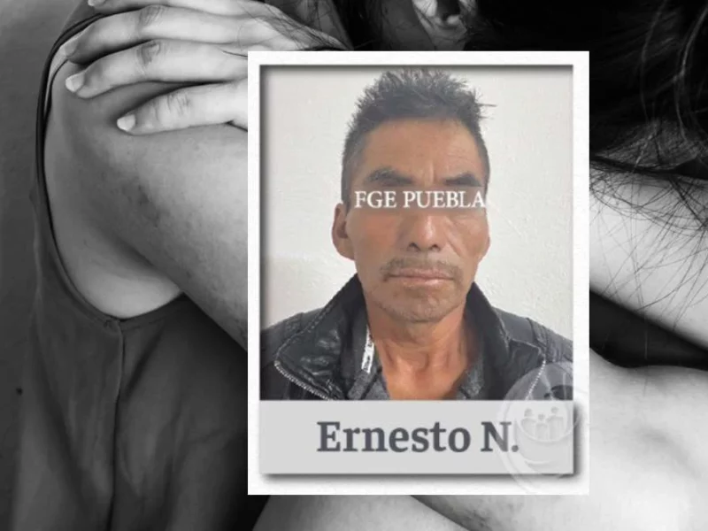 Detienen a Ernesto por violar a familiar en Puebla