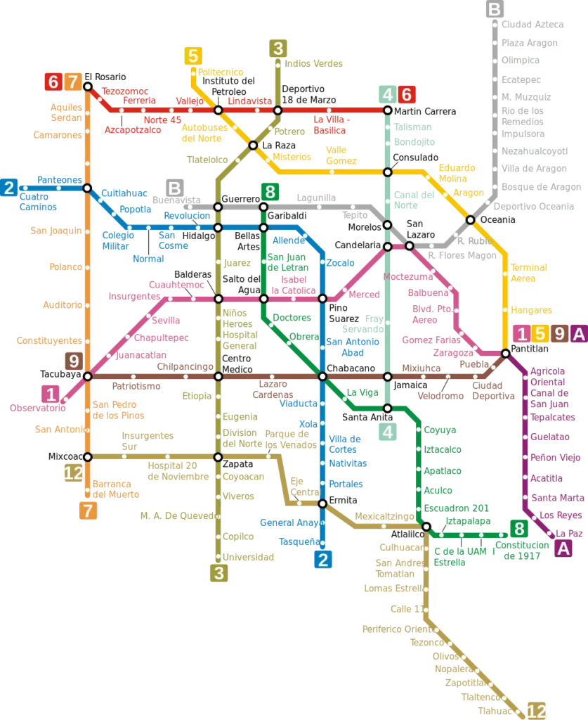 Mapa del Metro