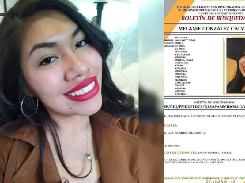 SE BUSCA: Melanie, alumna de Derecho, desaparece tras ir a su servicio social en Puebla
