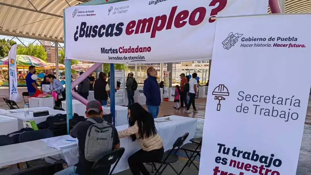 Jornada de búsqueda de empleo de la Secretaría de Trabajo de Puebla.