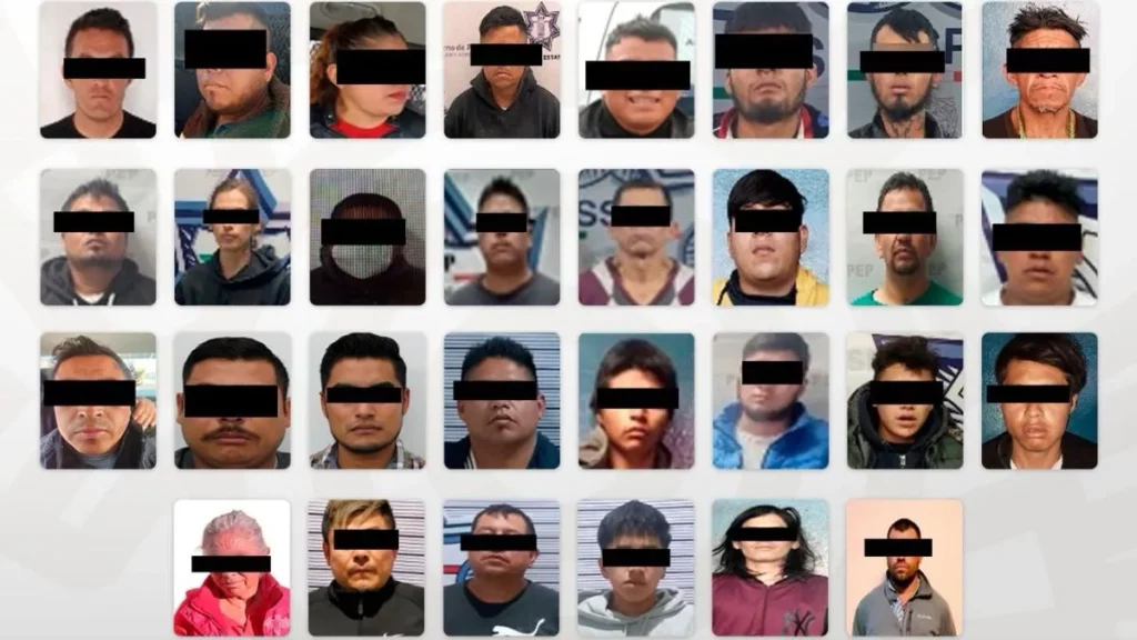 33 detenidos por Policía Estatal, por robo, narcomenudeo y más