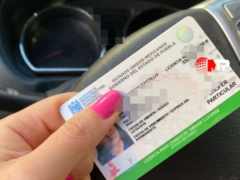 Licencia de conducir permanente en Puebla