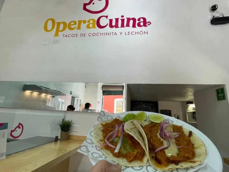 Opera Cuina opción para comer cochinita pibil en Puebla