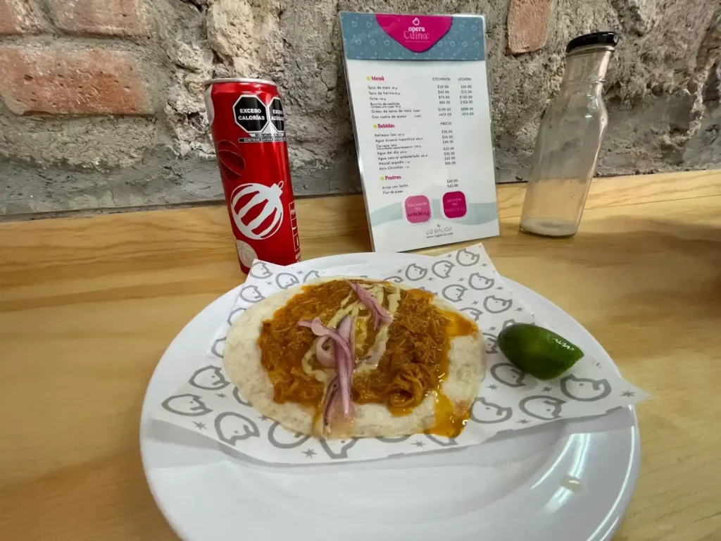 Opera Cuina tiene tacos de cochinita pibil