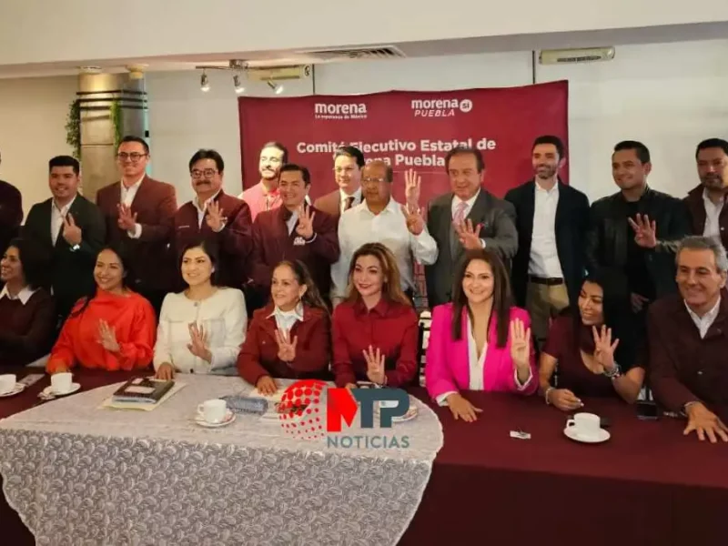 Aspirantes de Morena a la alcaldía de Puebla se reúnen, garantizan unidad