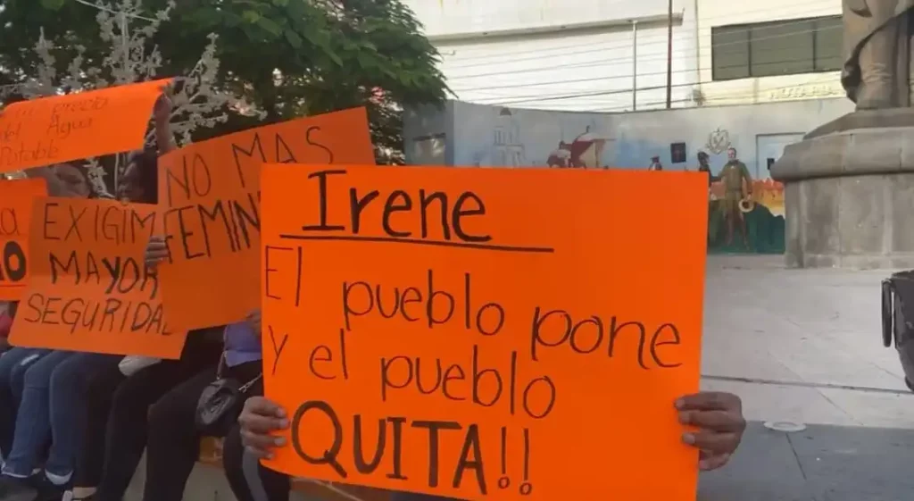 Protestan contra Irene Olea tras aumento de agua en Izúcar