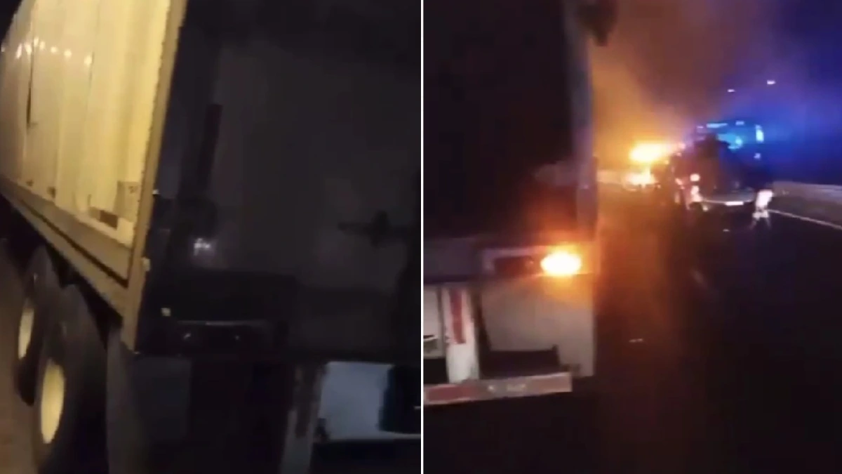 ¡Cuidado! Con bomba molotov intentan asaltar a trailero en Cumbres de Maltrata