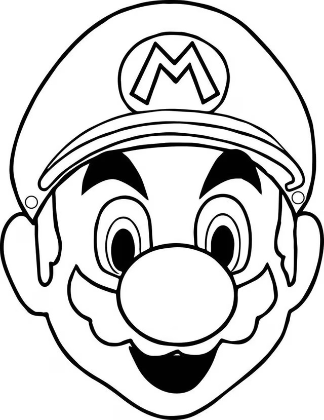 Dibujo cara de Mario