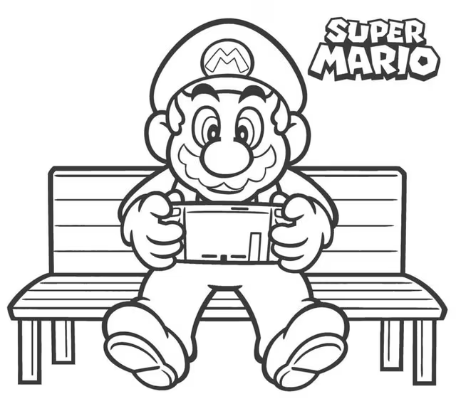 Mario jugando Nintendo