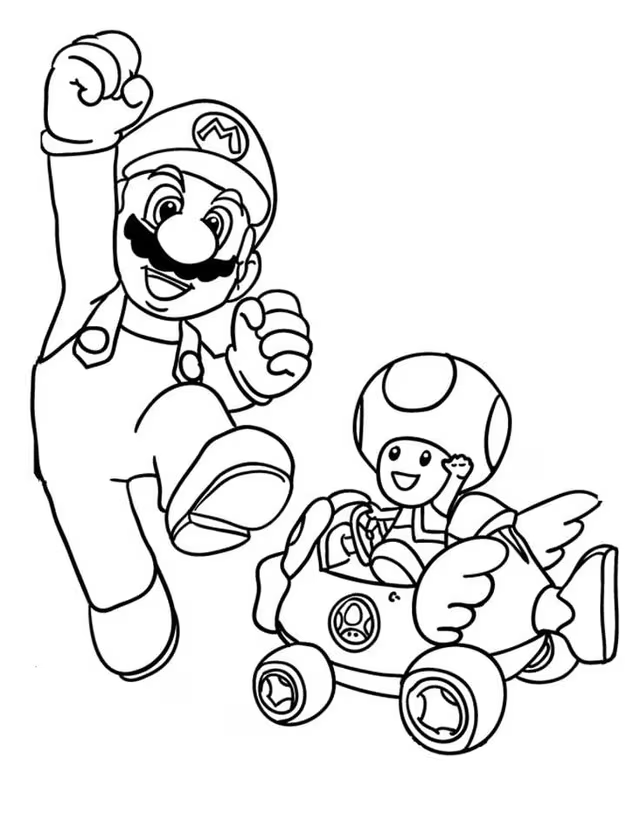 Mario Bros con Toad