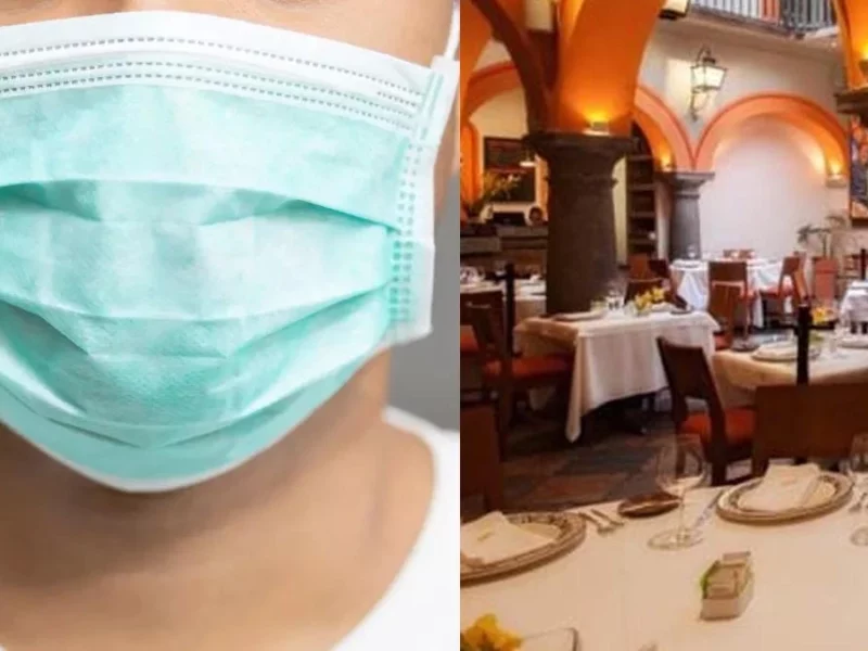 En restaurantes de Puebla también ya es obligatorio el cubrebocas