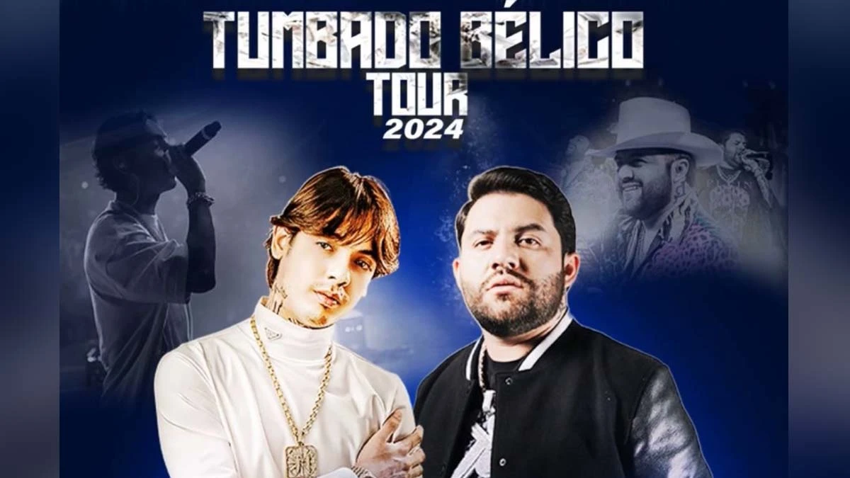 Tumbado bélico tour 2024: Natanael Cano y Luis R. Conriquez llegan a Puebla