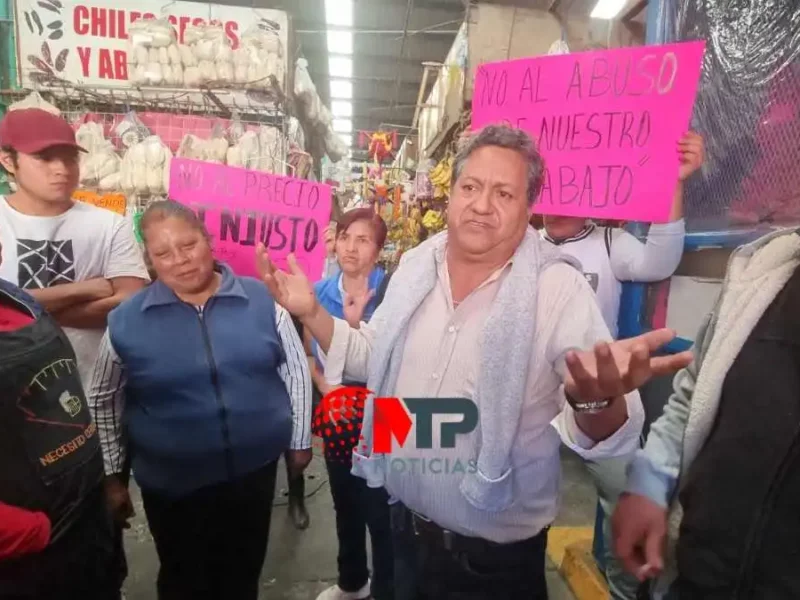 ¿Año de Hidalgo? Gobierno de Paola Angon aumenta al doble los impuestos en mercado de Cholula
