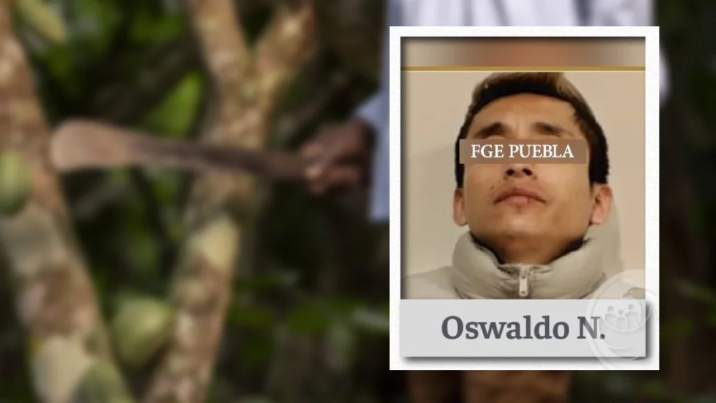 Oswaldo macheteó a dos familiares en Tehuacán, Puebla, ya fue detenido