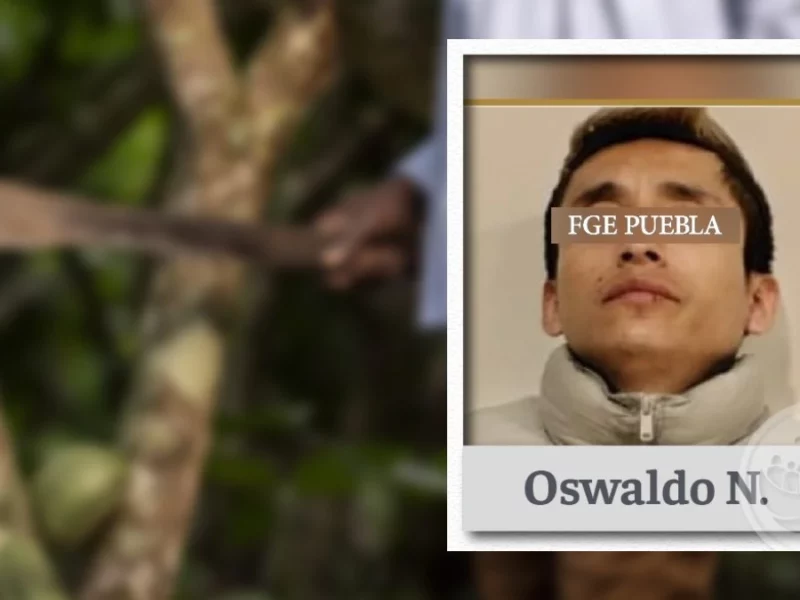 Oswaldo macheteó a dos familiares en Tehuacán, Puebla, ya fue detenido