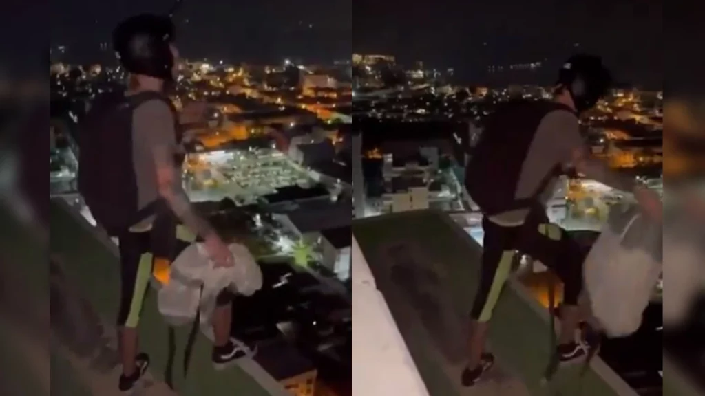 ¡De terror! Paracaidista muere al intentar salto extremo desde el piso 29