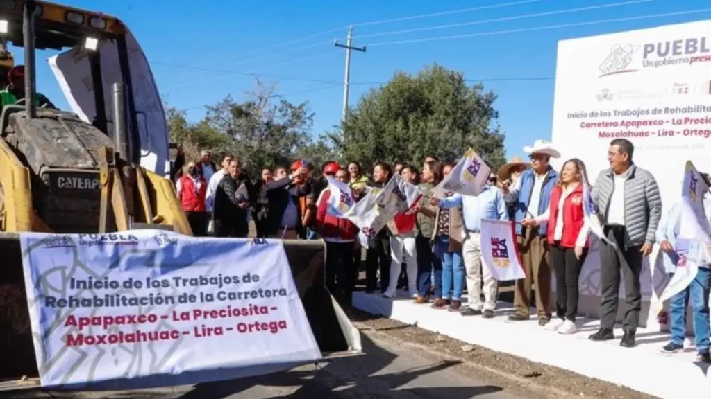 Rehabilita Sergio Salomón carretera en Tlahuapan con 25 MDP