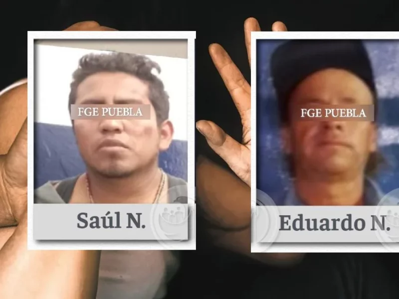 Saúl tocó a una adolescente y Eduardo abusó de policía estatal en Puebla, ya fueron vinculados