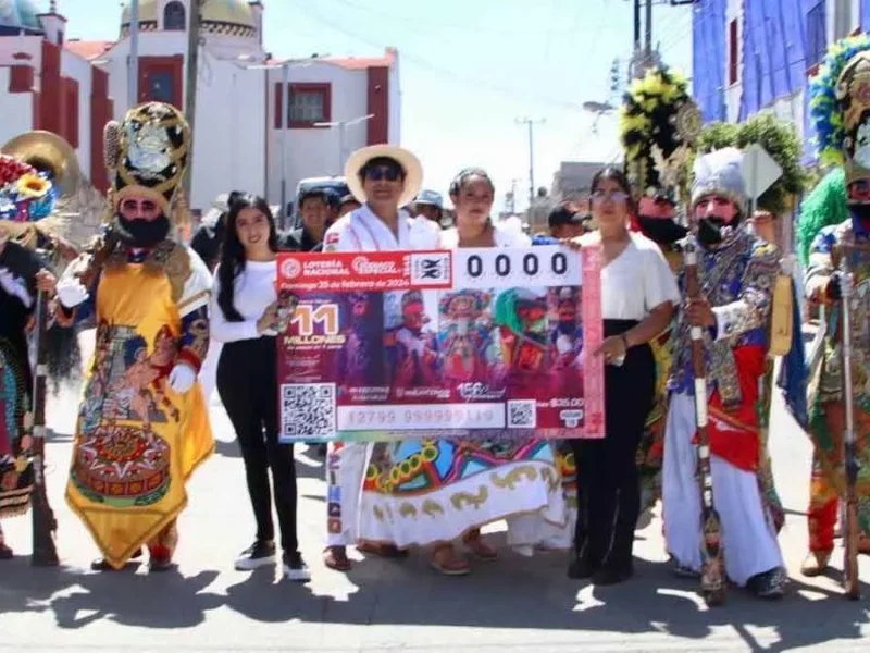 El 156 aniversario del Carnaval de Huejotzingo en billete de lotería