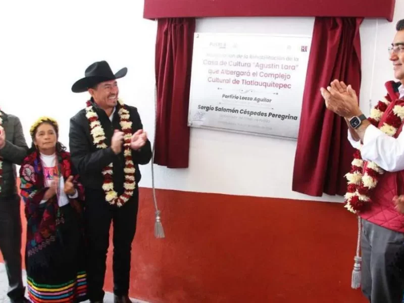 Casa de Cultura 'Agustín Lara' en Tlatlauquitepec queda inaugurada por gobernador y edil